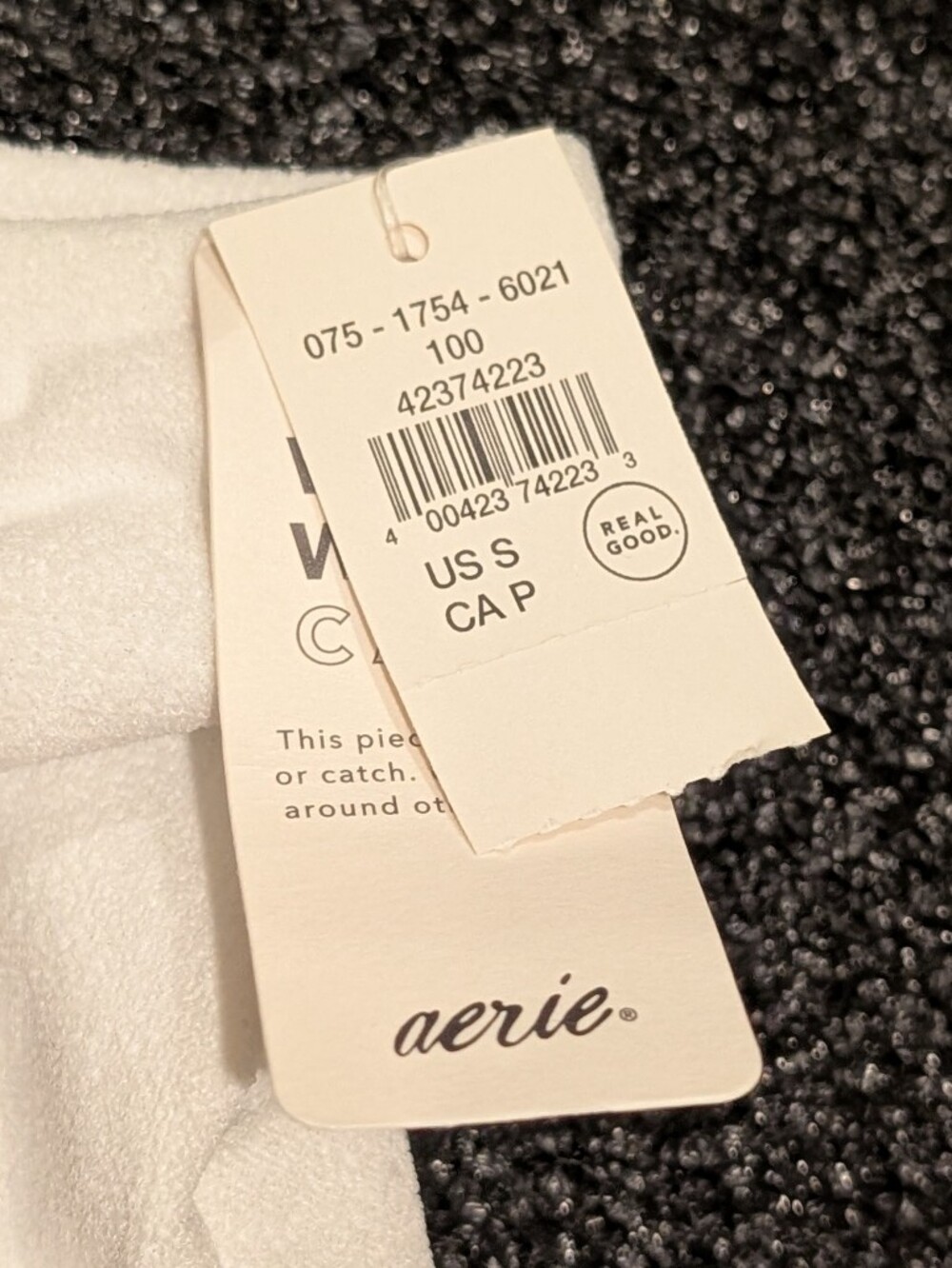 aerie White Shorts Cheeky Bikini Bottoms Size Small - Picture 2 of 6